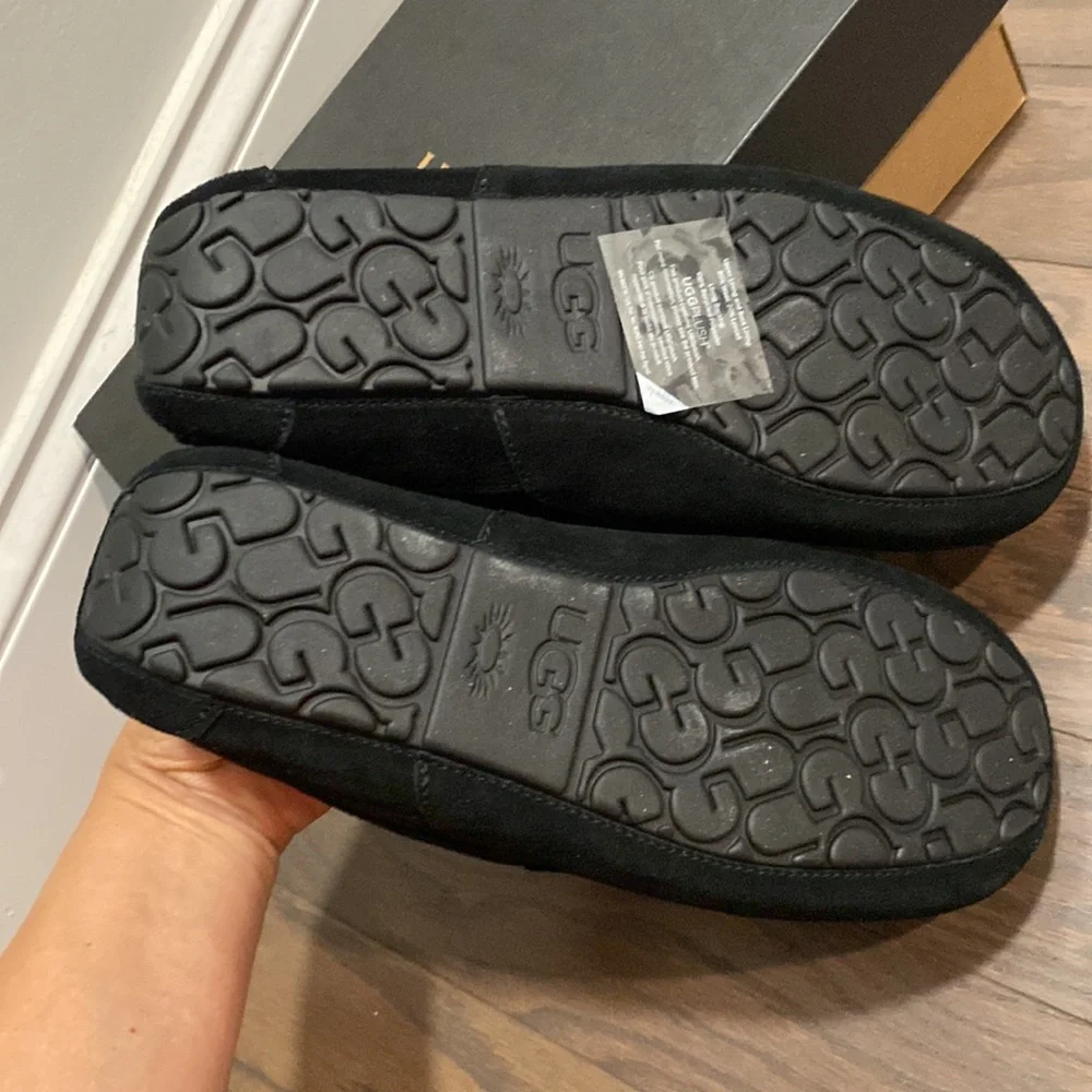 UGG Black Suede Men's Slip-On Loafers